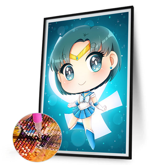 Sailor Moon Q Version - Full Round Drill Diamond Painting 30*45CM