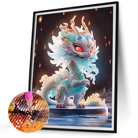 Luminous Dragon - Full Round Drill Diamond Painting 30*40CM