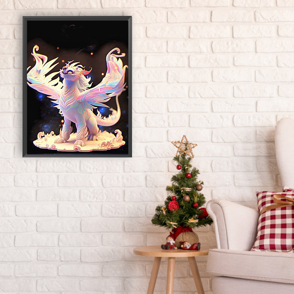 Luminous Dragon - Full Round Drill Diamond Painting 30*40CM