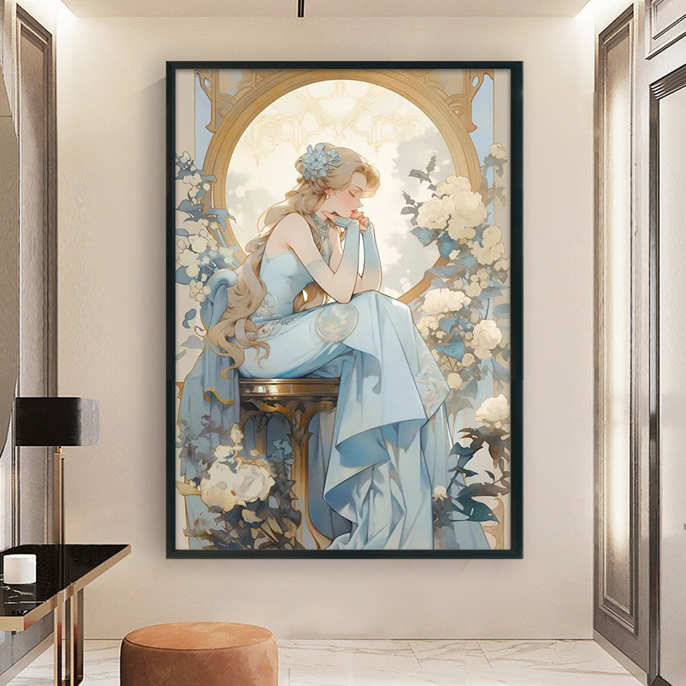 Girl - 11CT Stamped Cross Stitch 40*60CM