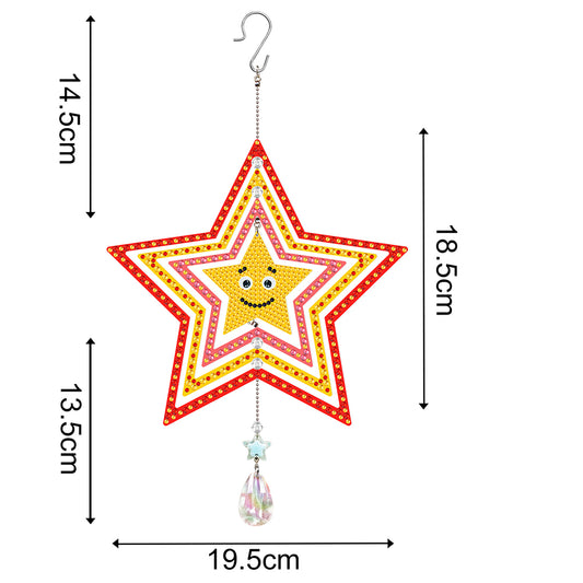 Suncatcher Diamond Painting Hanging Sign Christmas Home Windows Decor(Smiley #7)