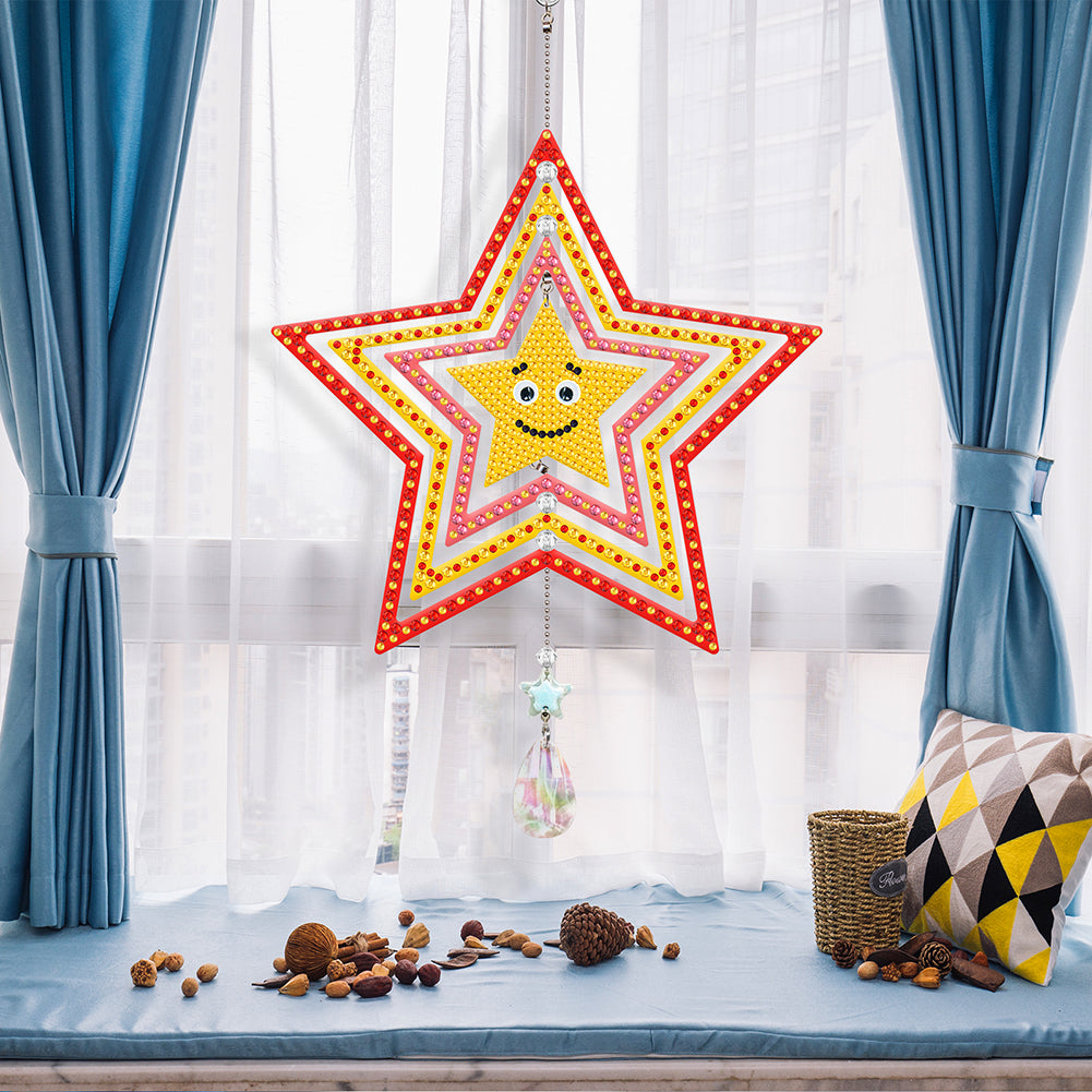 Suncatcher Diamond Painting Hanging Sign Christmas Home Windows Decor(Smiley #7)