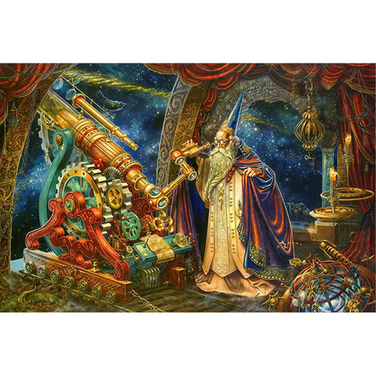 Astro Wizard - 16CT Stamped Cross Stitch 60*40CM