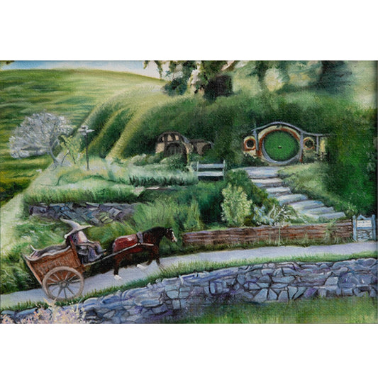Hobbit Hut - 11CT Stamped Cross Stitch 65*50CM