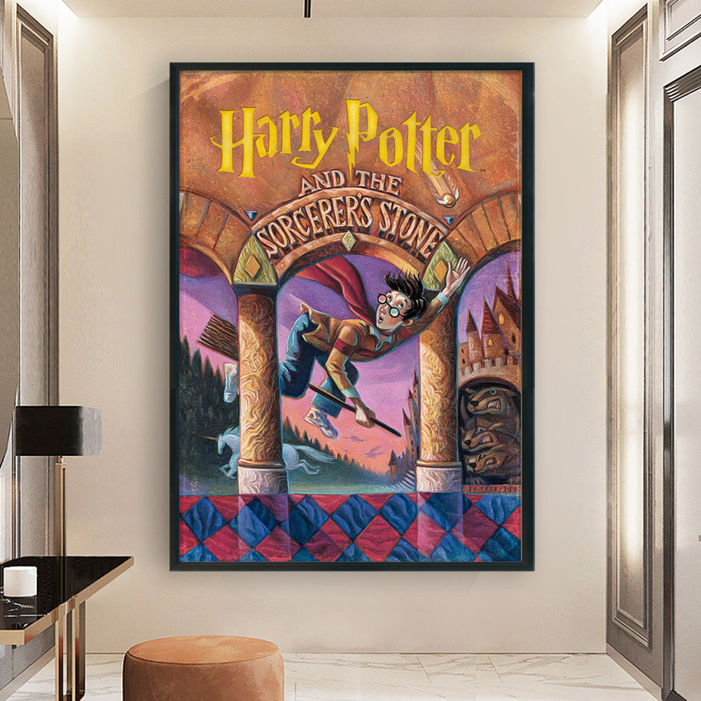 Retro Poster-Harry Potter - 11CT Stamped Cross Stitch 50*70CM