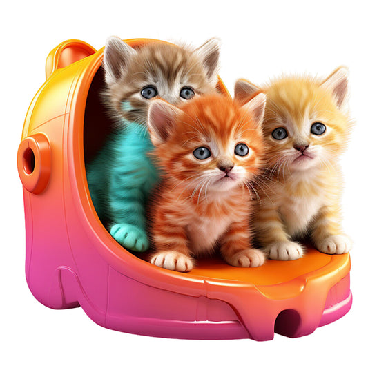 Animal - 18CT Stamped Cross Stitch 30*30CM