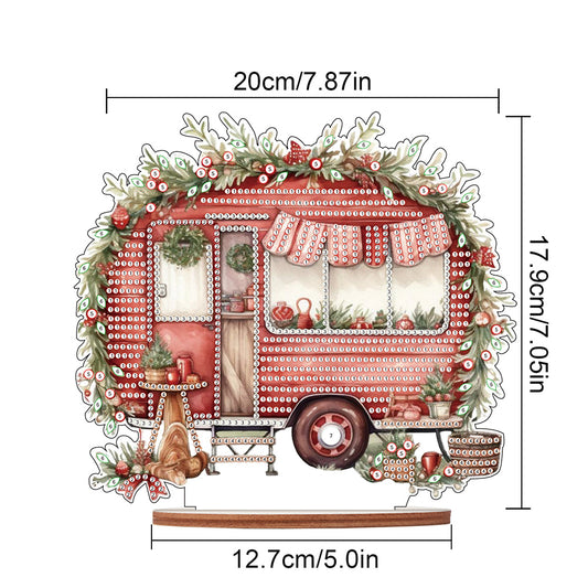 Wooden Camper Classic Car Diamond Painting Desktop Decor for Office Decor (#1)