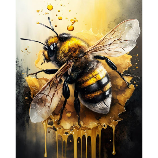 Bee - 11CT Stamped Cross Stitch 40*50CM