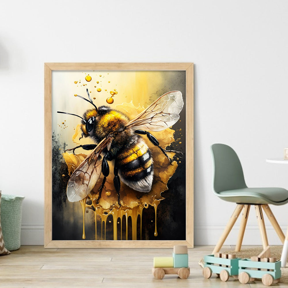Bee - 11CT Stamped Cross Stitch 40*50CM