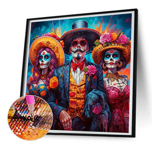 Halloween Masquerade - Full Round Drill Diamond Painting 30*30CM