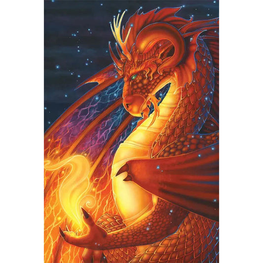 Dragons And Fire - Full Round AB Drill Diamond Painting 40*60CM