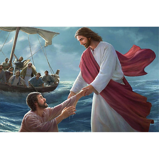 Priests And People - 11CT Stamped Cross Stitch 60*40CM