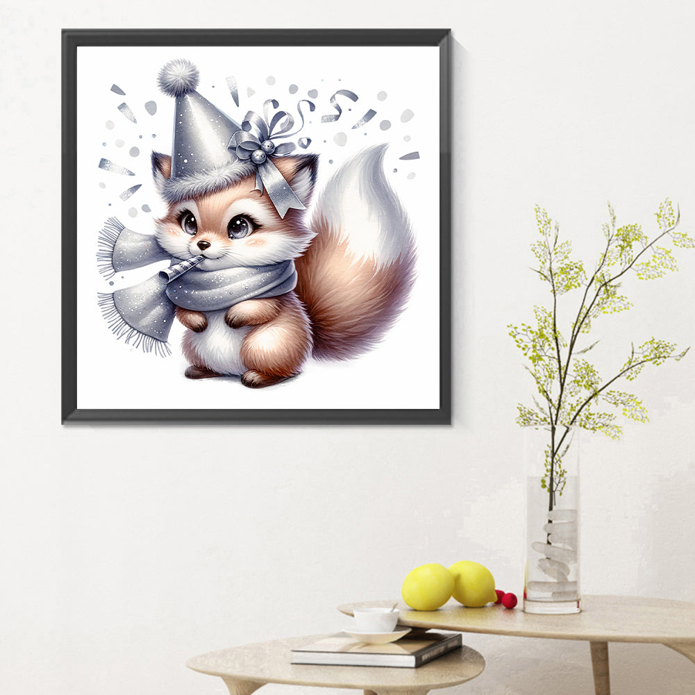 Shiny Animal Squirrel - Full Round Drill Diamond Painting 30*30CM