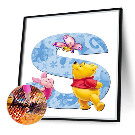 Letter S - Full Round Drill Diamond Painting 40*40CM