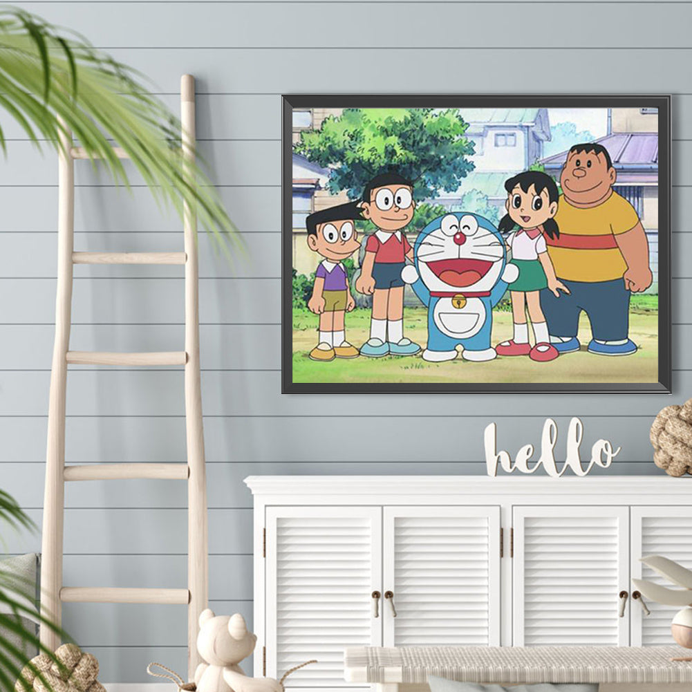 Doraemon And Friends - Full Round Drill Diamond Painting 40*30CM