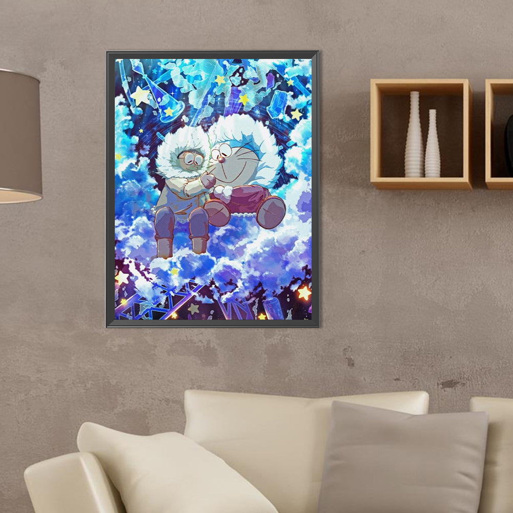 Doraemon And Nobita - Full Round Drill Diamond Painting 30*40CM