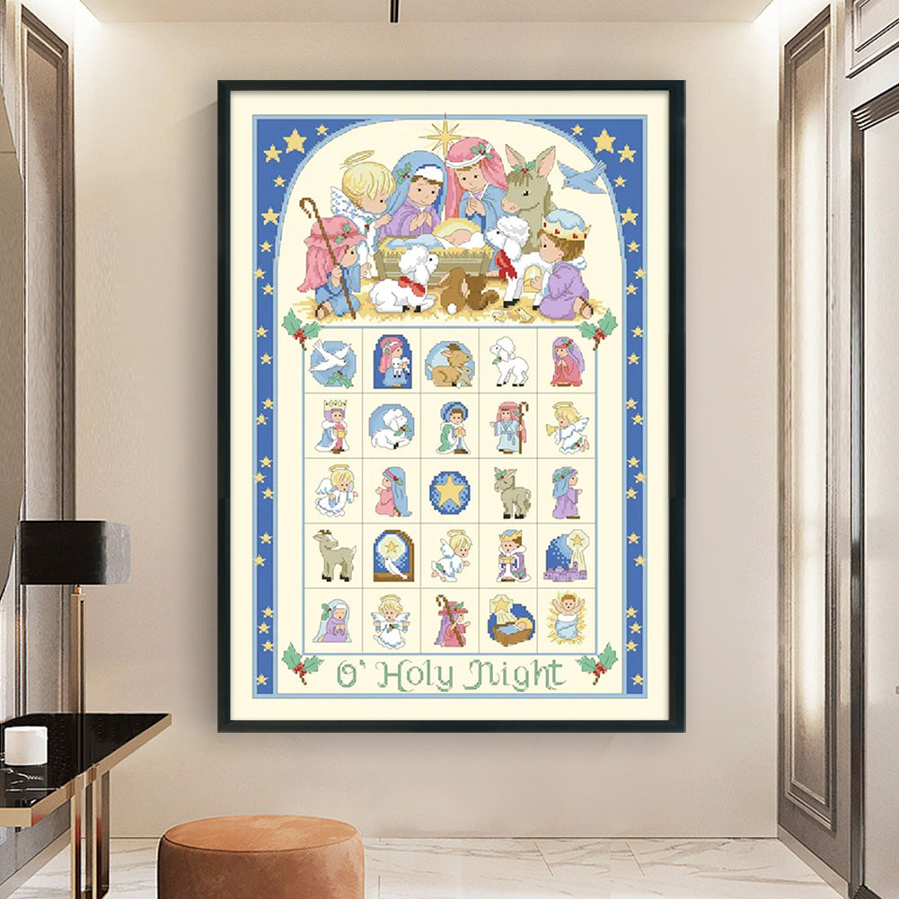 Cartoon Characters - 11CT Stamped Cross Stitch 50*70CM