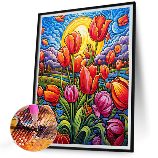 Tulip - Full Round Drill Diamond Painting 30*40CM