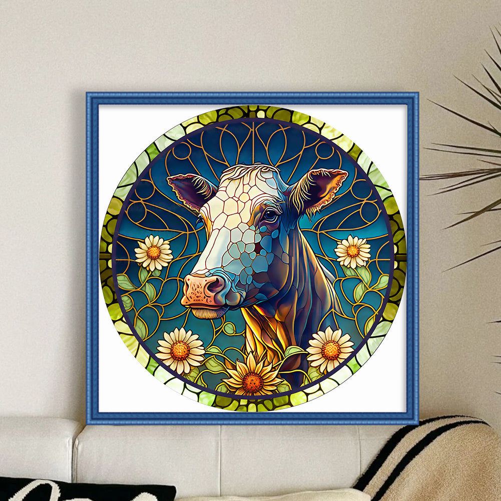 Dairy Cow - 11CT Stamped Cross Stitch 40*40CM