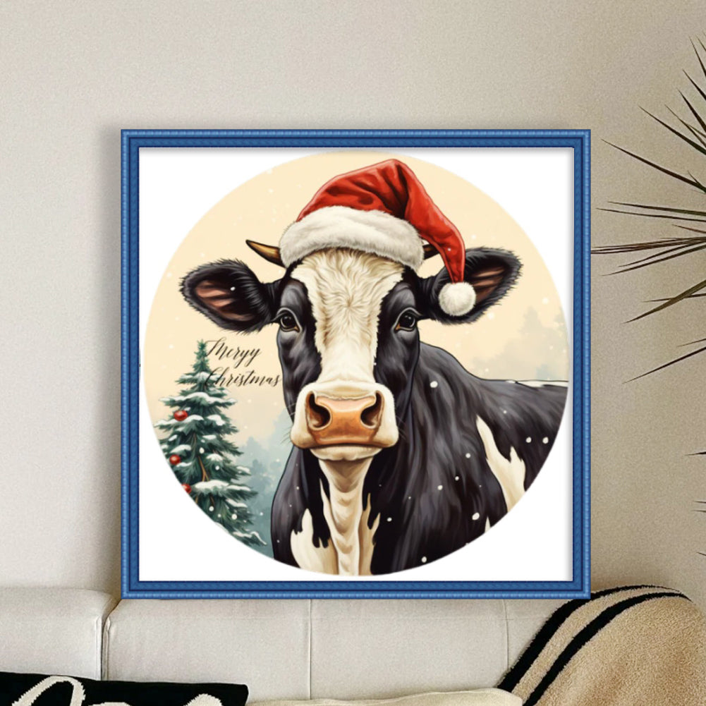 Dairy Cow - 11CT Stamped Cross Stitch 40*40CM