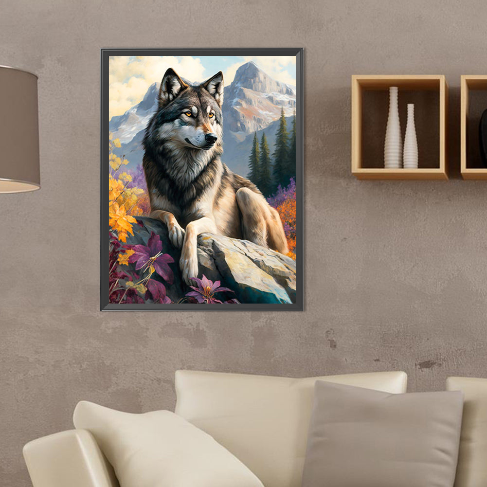 Wolf - Full Round Drill Diamond Painting 30*40CM