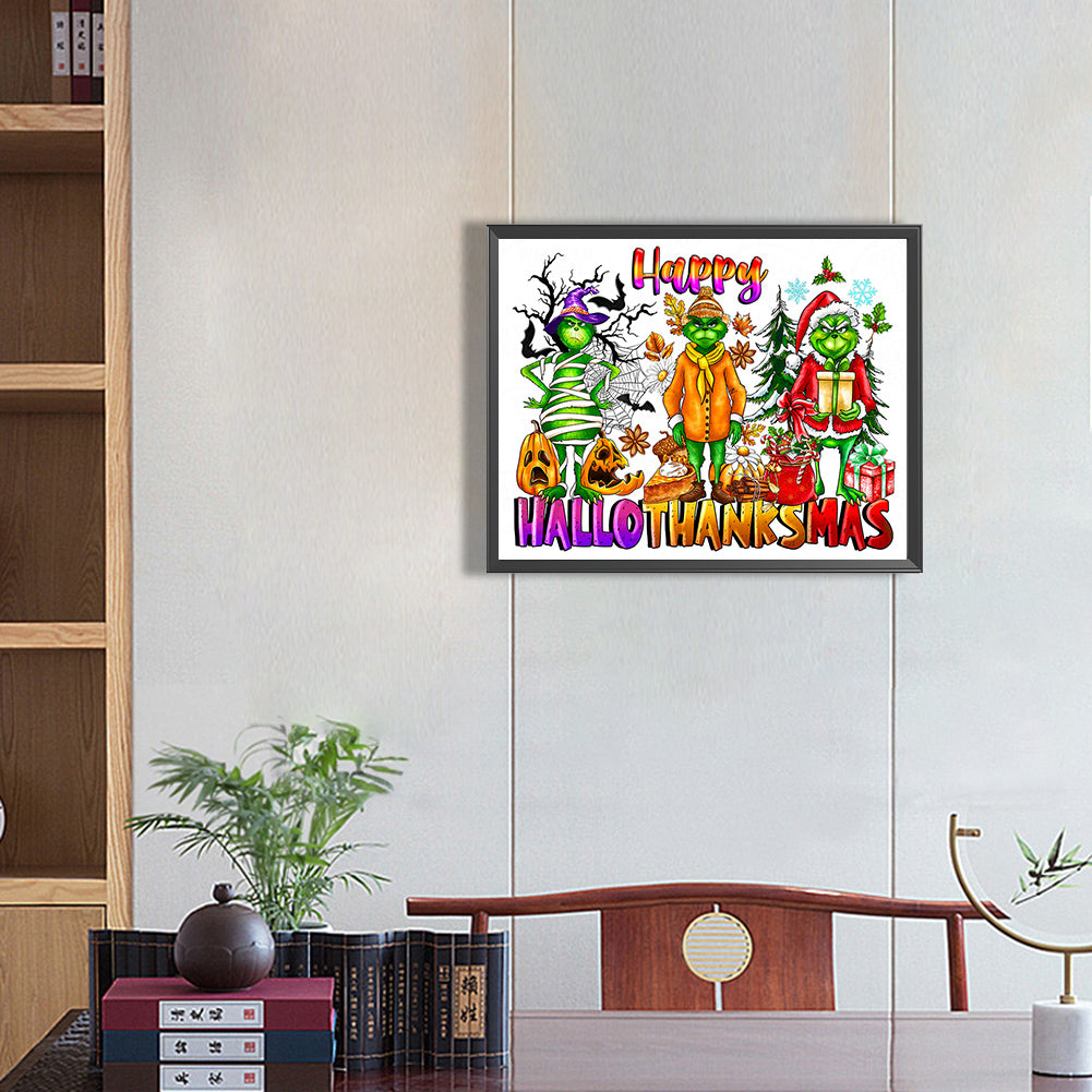 Grinch - Full Round Drill Diamond Painting 50*40CM