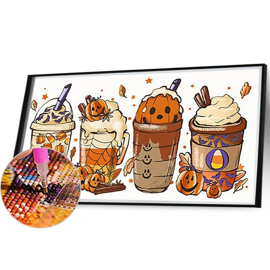 Halloween Drinks - Full Round Drill Diamond Painting 50*30CM