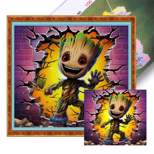 Marvel Baby Groot - 11CT Stamped Cross Stitch 50*45CM
