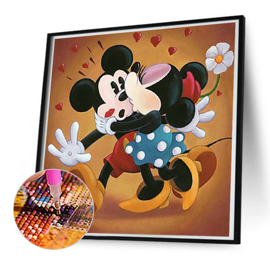 Mickey And Minnie - Full Round Drill Diamond Painting 50*50CM