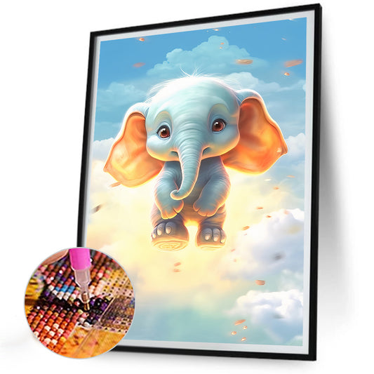 Garden Elephant - Full Round Drill Diamond Painting 30*40CM