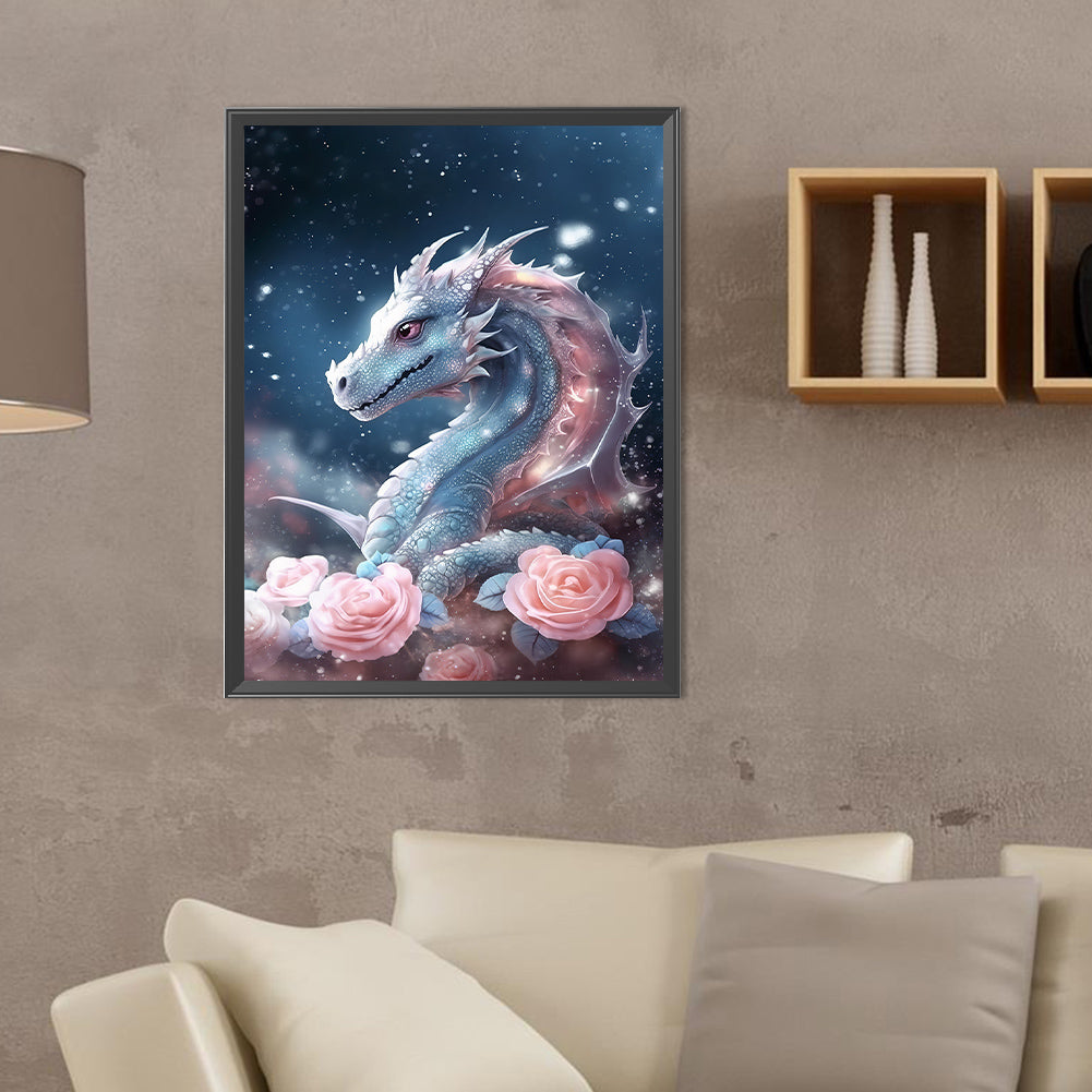 Faerie Dragon - Full Round Drill Diamond Painting 30*40CM