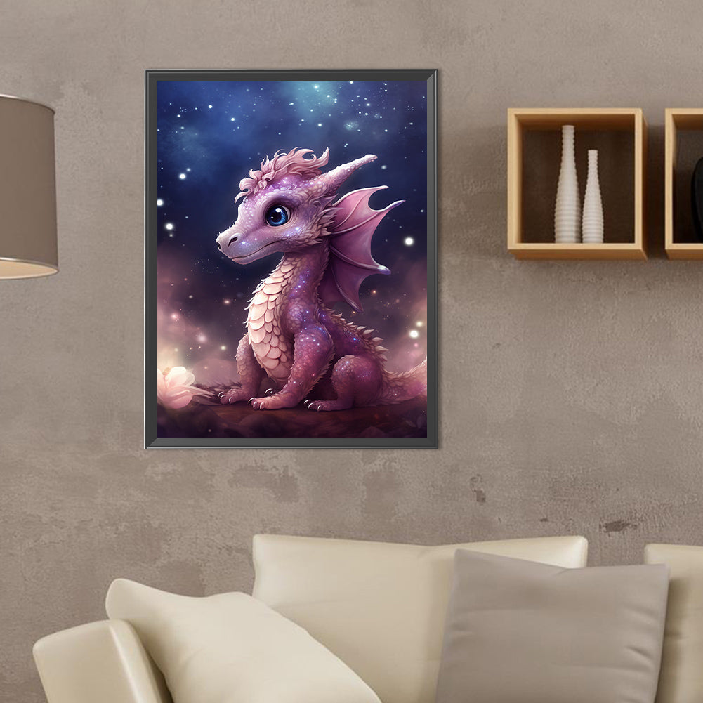 Faerie Dragon - Full Round Drill Diamond Painting 30*40CM