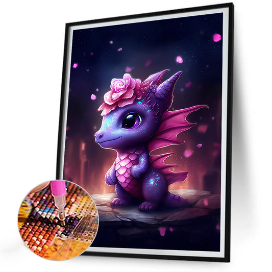 Faerie Dragon - Full Round Drill Diamond Painting 30*40CM