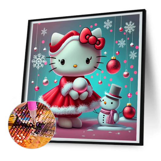 Hello Kitty - Full Round Drill Diamond Painting 30*30CM