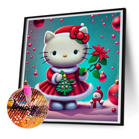 Hello Kitty - Full Round Drill Diamond Painting 30*30CM