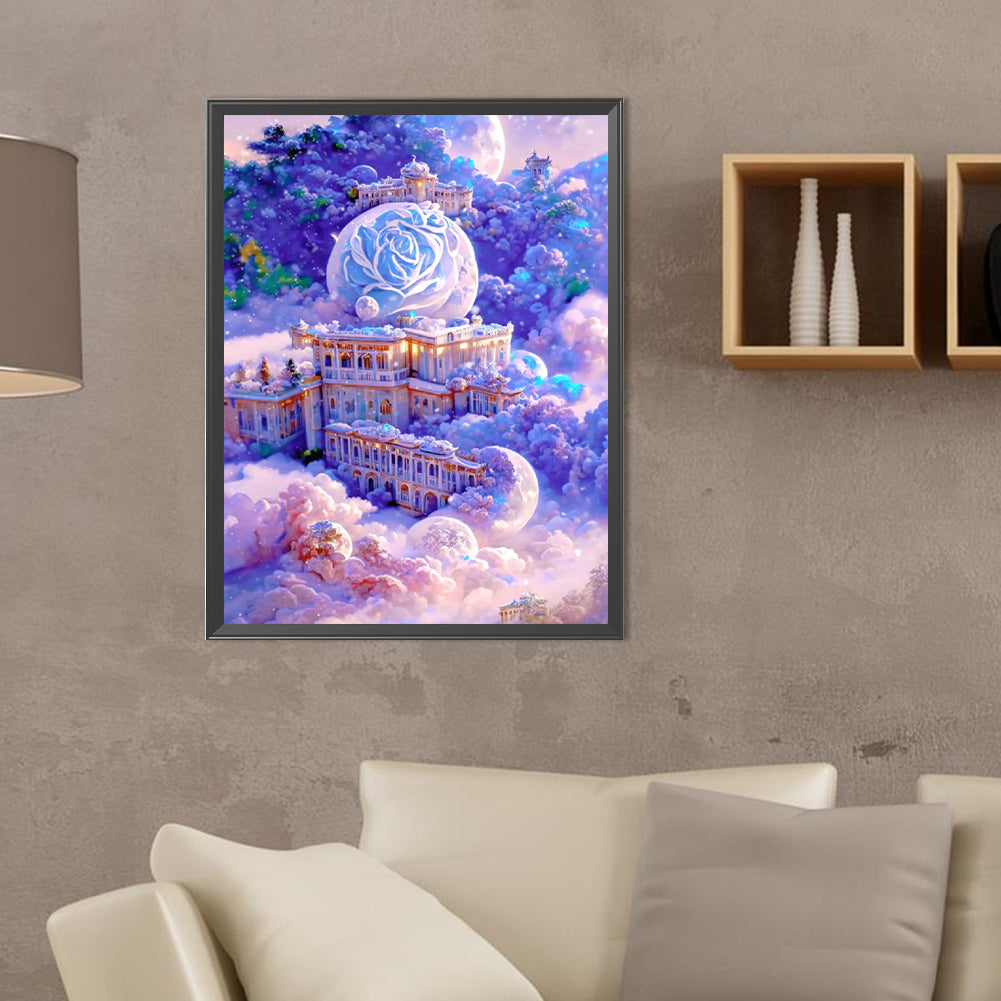 Dreamy Cloud Manor - Full Round Drill Diamond Painting 30*40CM