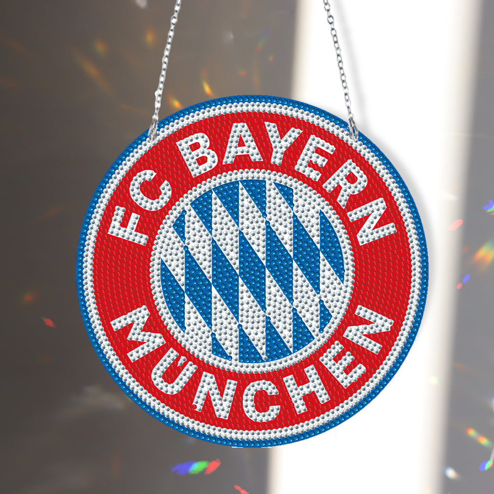 Badge Label Diamond Painting Hanging Pendant Suncatcher (FC Bayern Munchen)