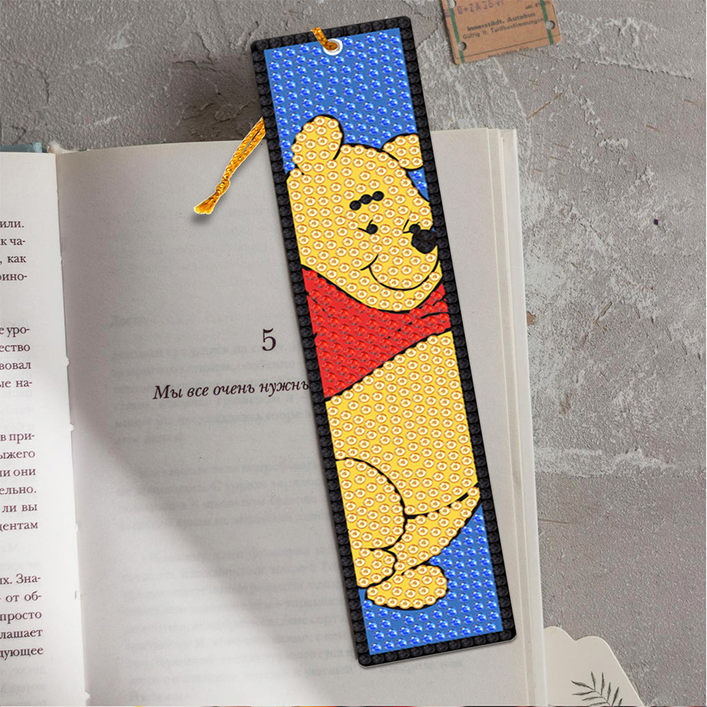 15 PCS Diamond Painting Bookmarks for Reading Lover (Cartoon Disneyland)