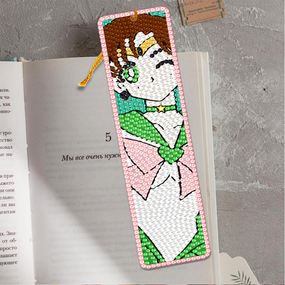14 PCS Diamond Painting Bookmarks for Reading Lover(Pretty Guardian Sailor Moon)