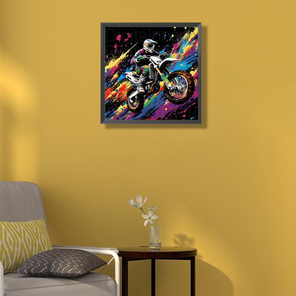 Motorcycle - Full Round Drill Diamond Painting 50*50CM