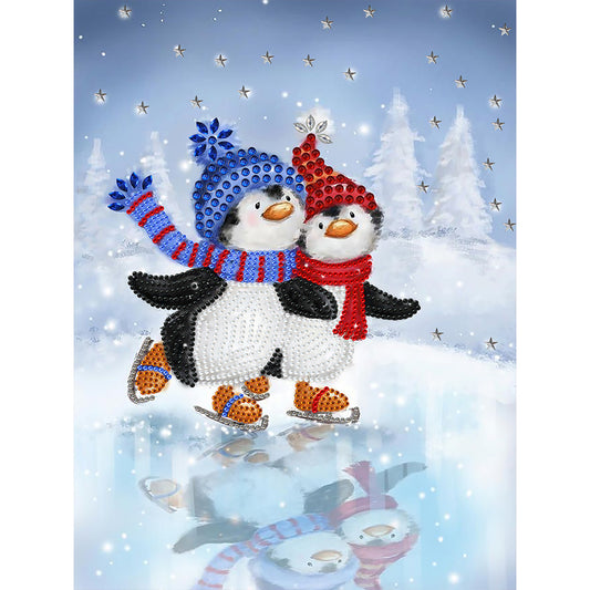 Penguin - Special Shaped Drill Diamond Painting 30*40CM