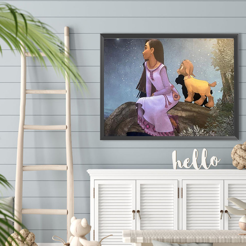 Star Wish - Full Round Drill Diamond Painting 40*30CM