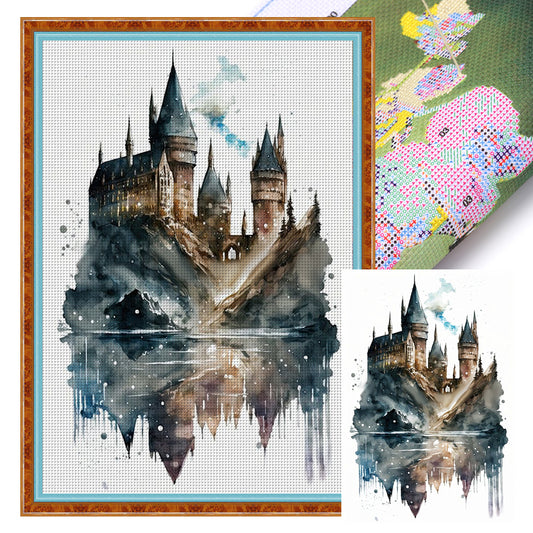 Harry Potter Castle - 11CT Stamped Cross Stitch 50*73CM(Joy Sunday)