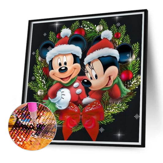 Mickey And Minnie Fun Tonight - Full Round Drill Diamond Painting 40*40CM