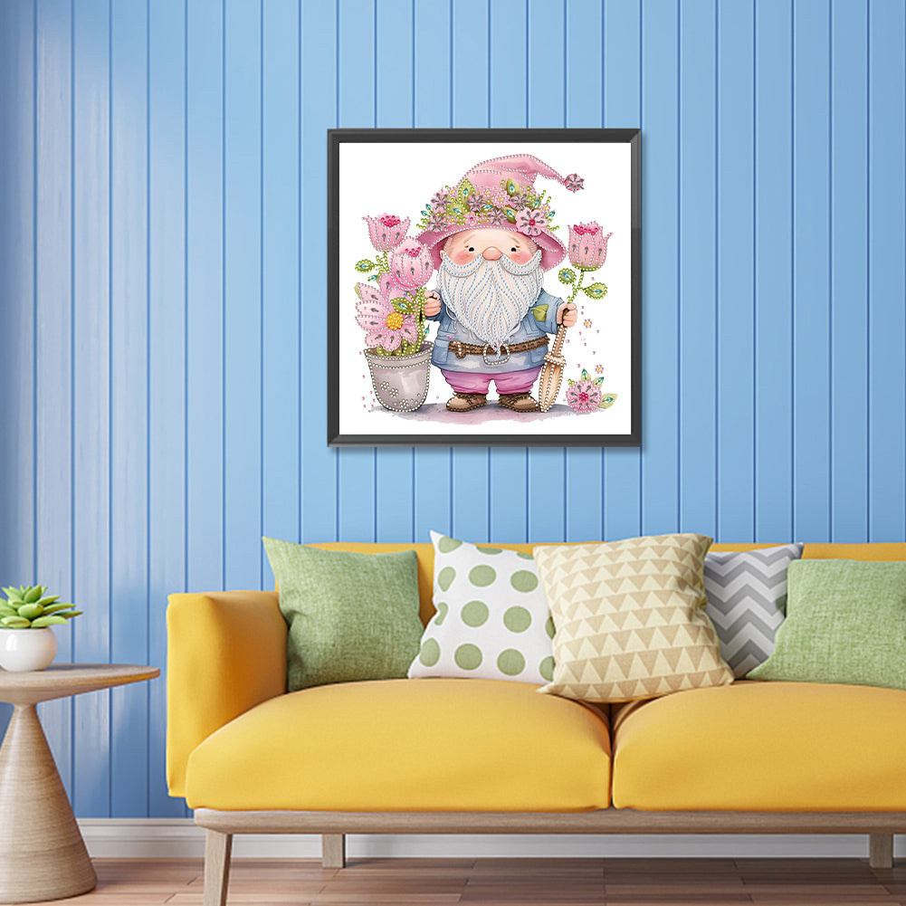 Gnome¡¤Tulip - Special Shaped Drill Diamond Painting 30*30CM
