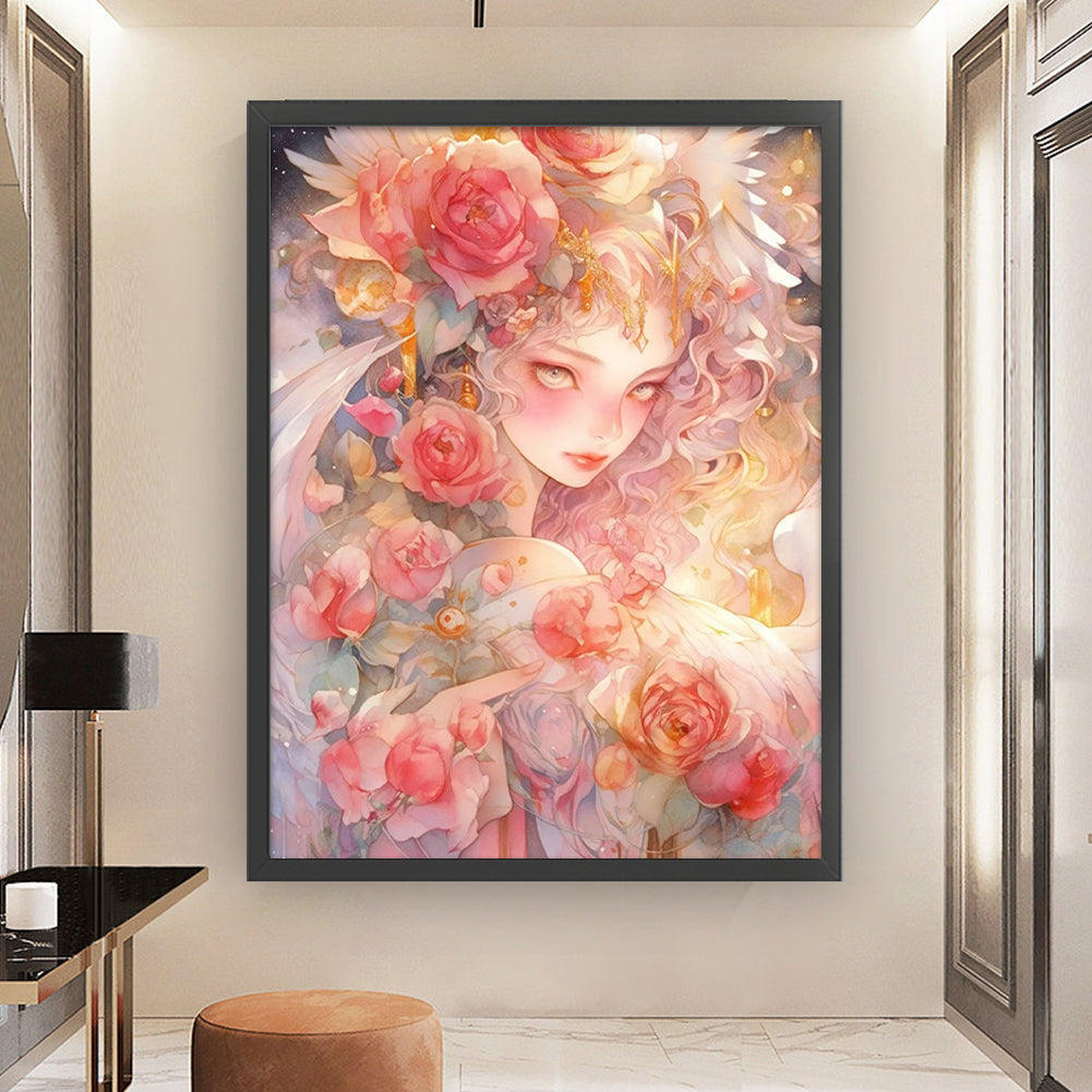Flower Girl - 11CT Stamped Cross Stitch 50*65CM