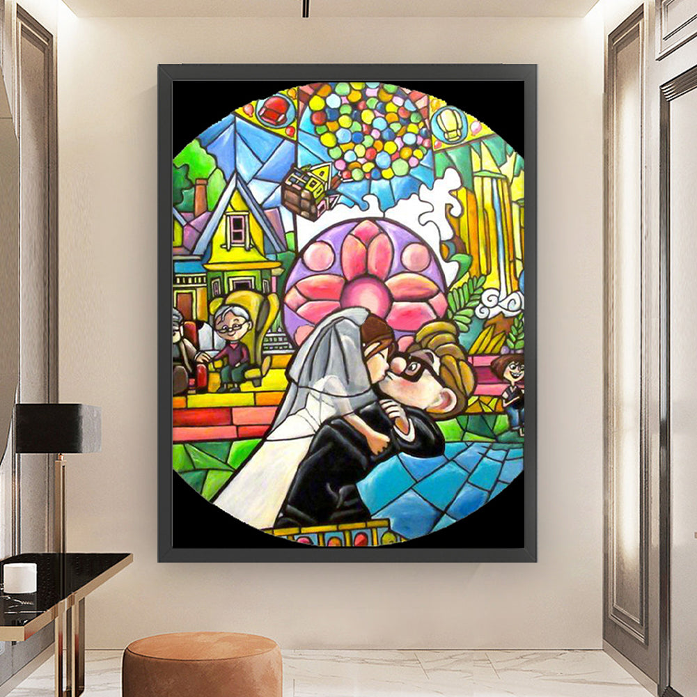 Cartoon - 11CT Stamped Cross Stitch 50*65CM