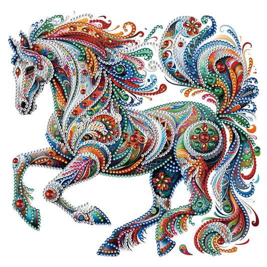 Gorgeous Horse - Special Shaped Drill Diamond Painting 30*30CM