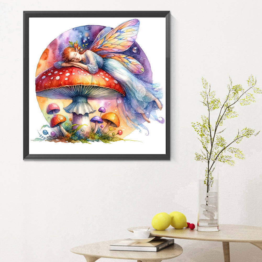 Mushroom Fairy - Full Round Drill Diamond Painting 30*30CM