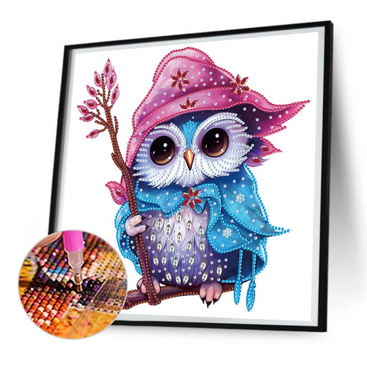 Magic Owl - Special Shaped Drill Diamond Painting 30*30CM